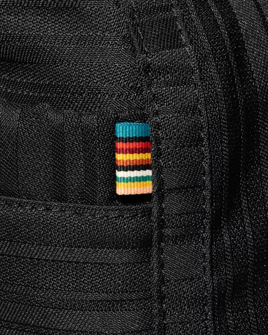 Men's Black 'Shadow Stripe' CrossBody Bag