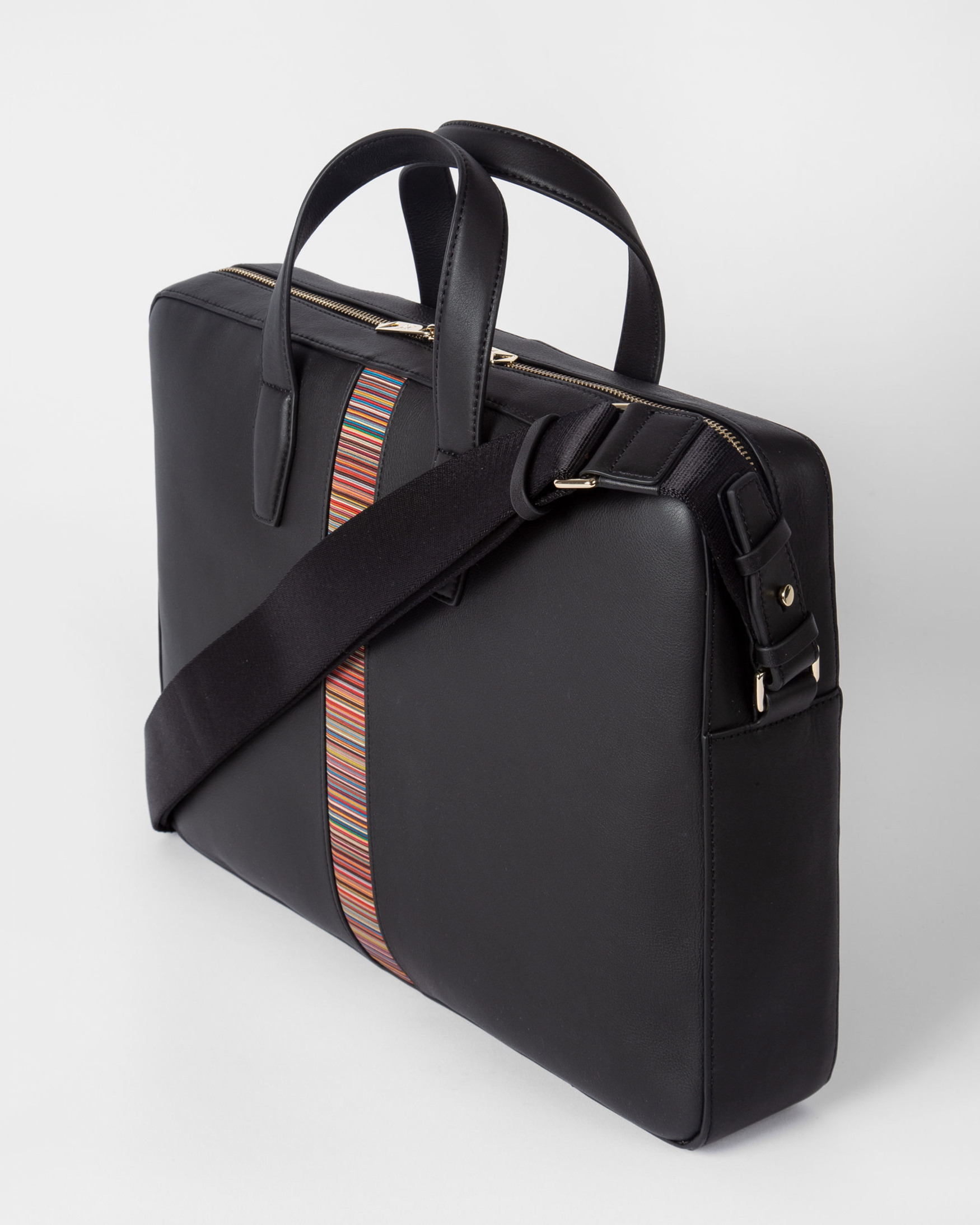 Set 3 Paia Calze Uomo Paul Smith, Rigate, In Confezione Regalo, Made In Italy - Foto 4
