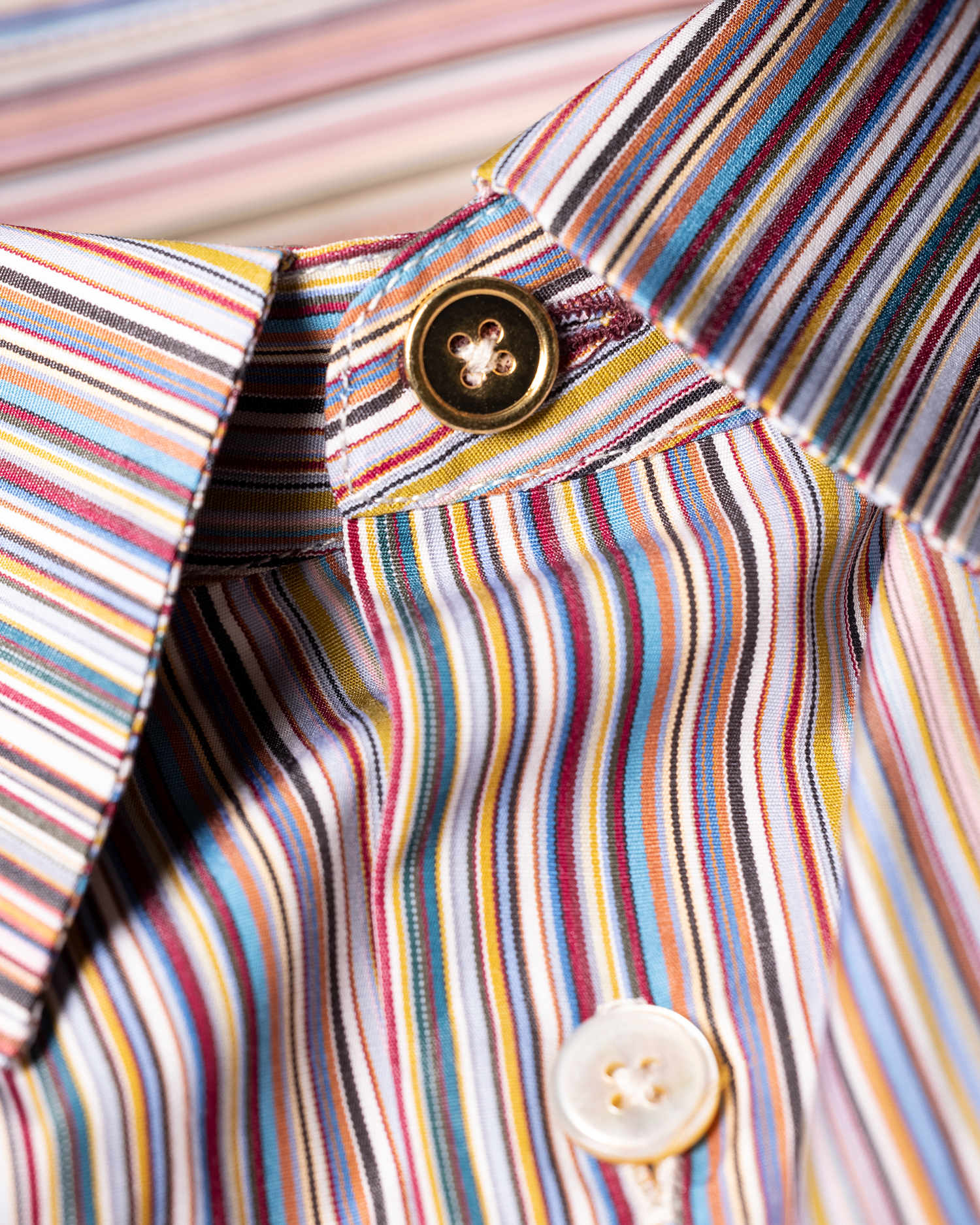 Tシャツ・カットソー Paul Smith MENS S/C SLIM FIT SHIRT (M1R 006L P00811 92) Slim-Fit 'Signature Stripe' Cotton Shirt