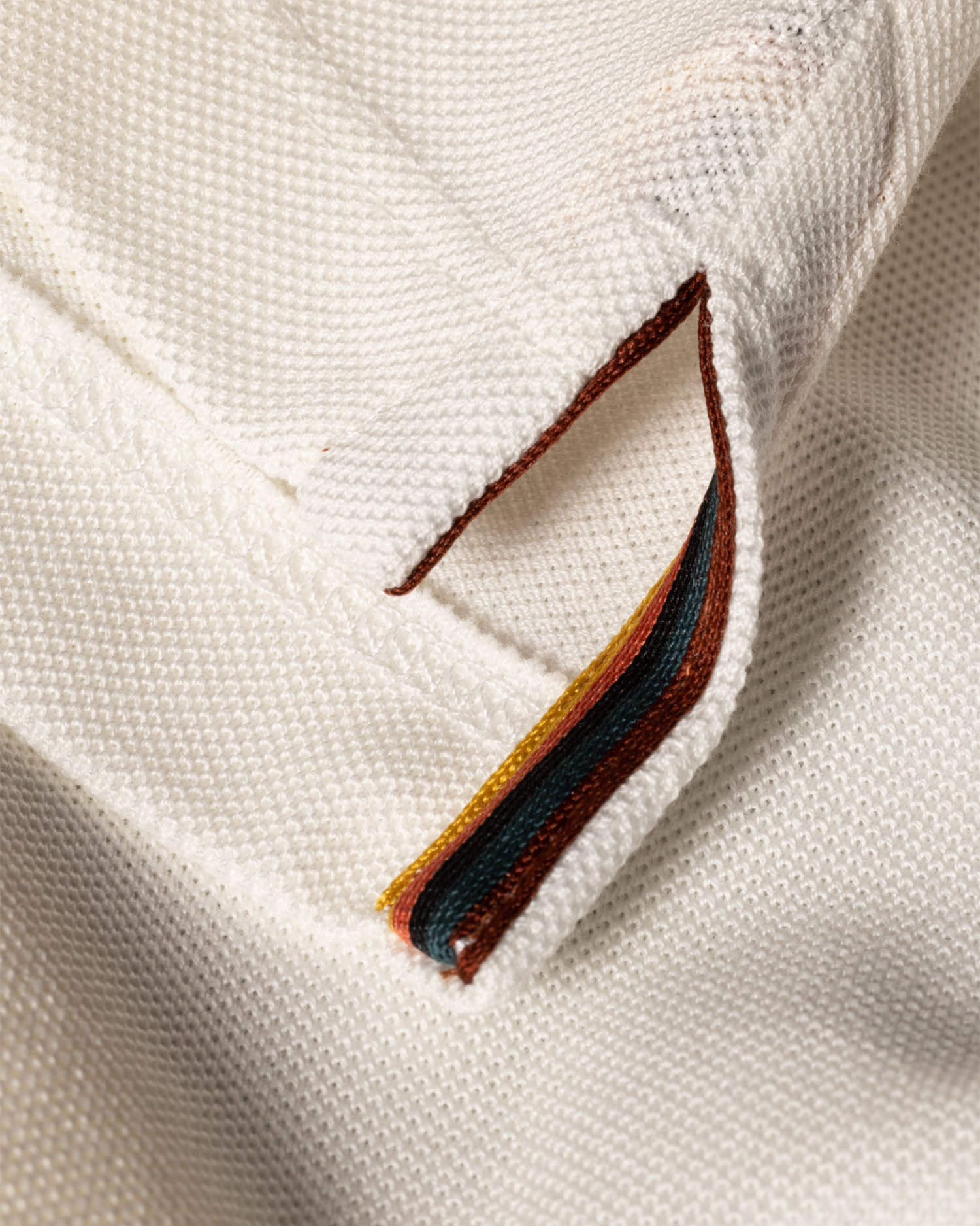 Tシャツ・カットソー Paul Smith SS25 POLO IN COTONE (M1R 698PP L00086 01) Men's White Cotton Signature Logo Polo Shirt