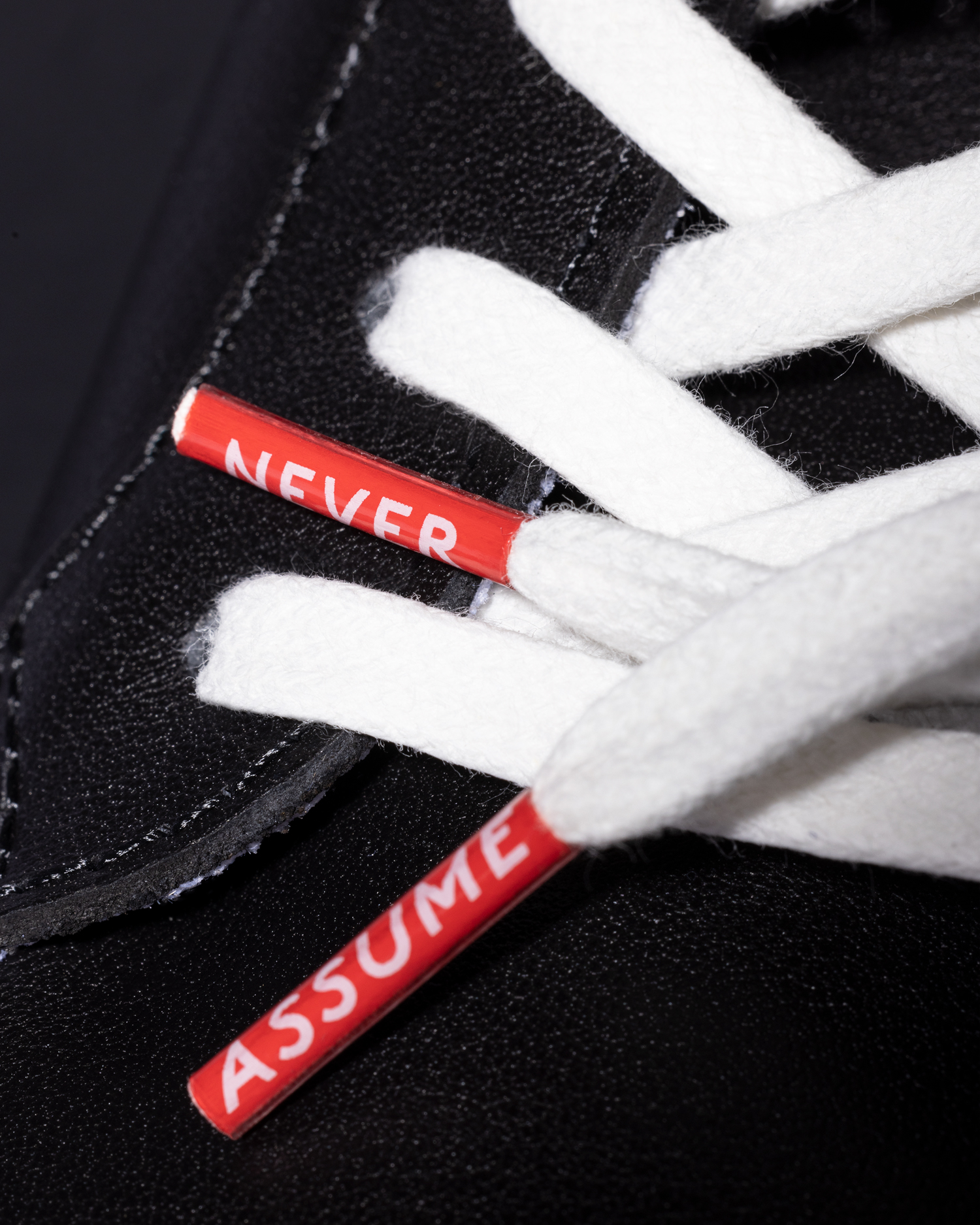 Men's Black Leather 'Rex' Sneakers