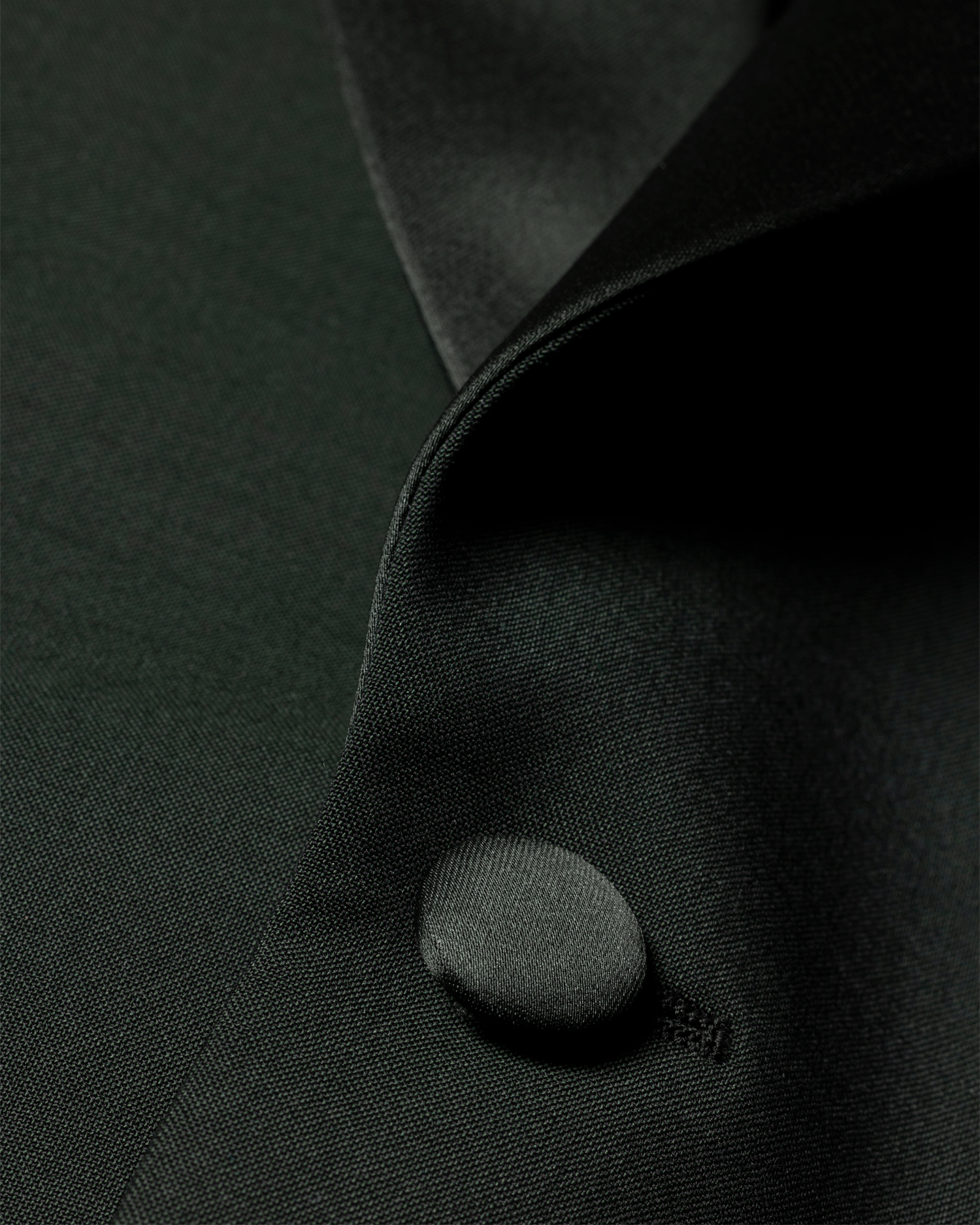 Men's Tailored-Fit Dark Green Wool-Mohair Evening Blazer Men's Tailored-Fit Dark Green Wool-Mohair Evening Blazer