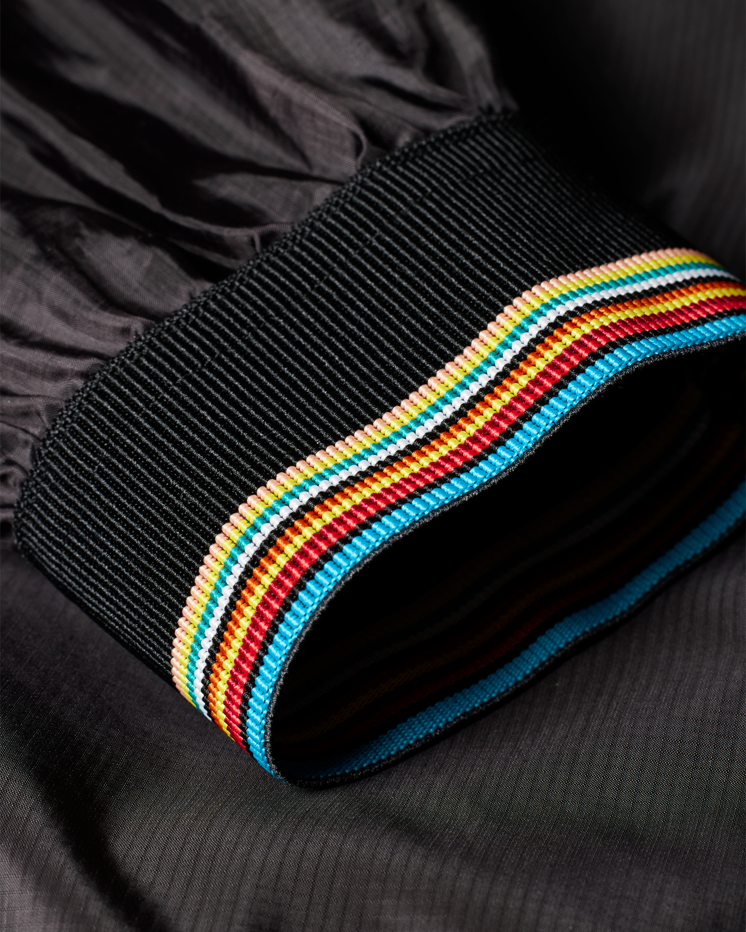 Men's Black Packable Cycling Wind Jacket