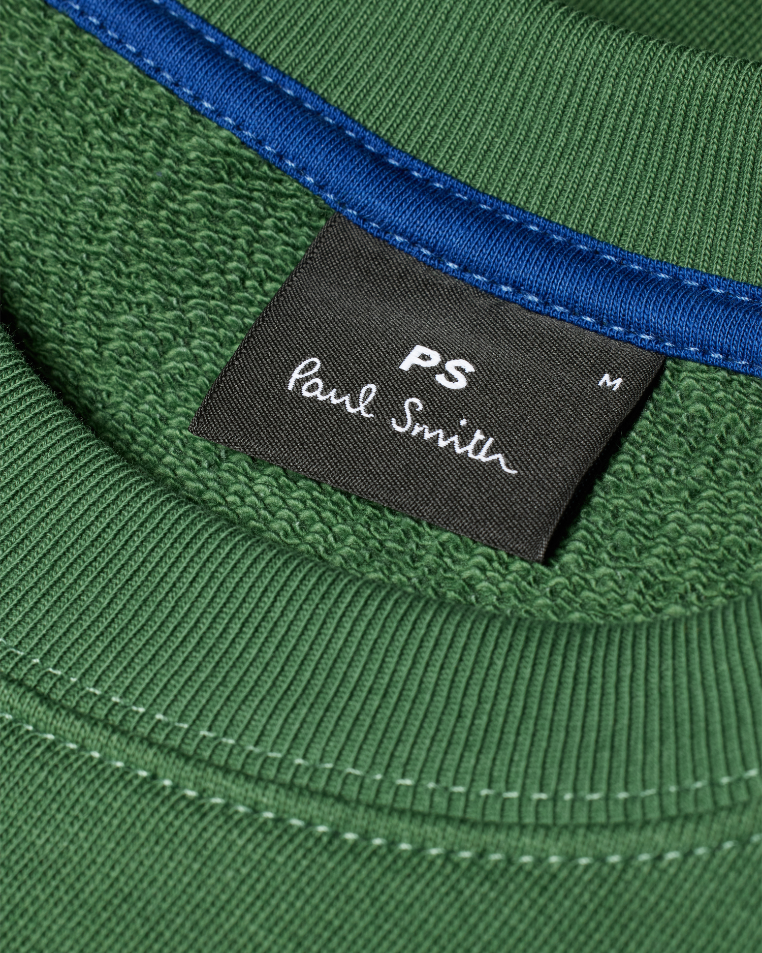 Men's Forest Green Zebra Logo Organic Cotton Sweatshirt Men's Forest Green Zebra Logo Organic Cotton Sweatshirt