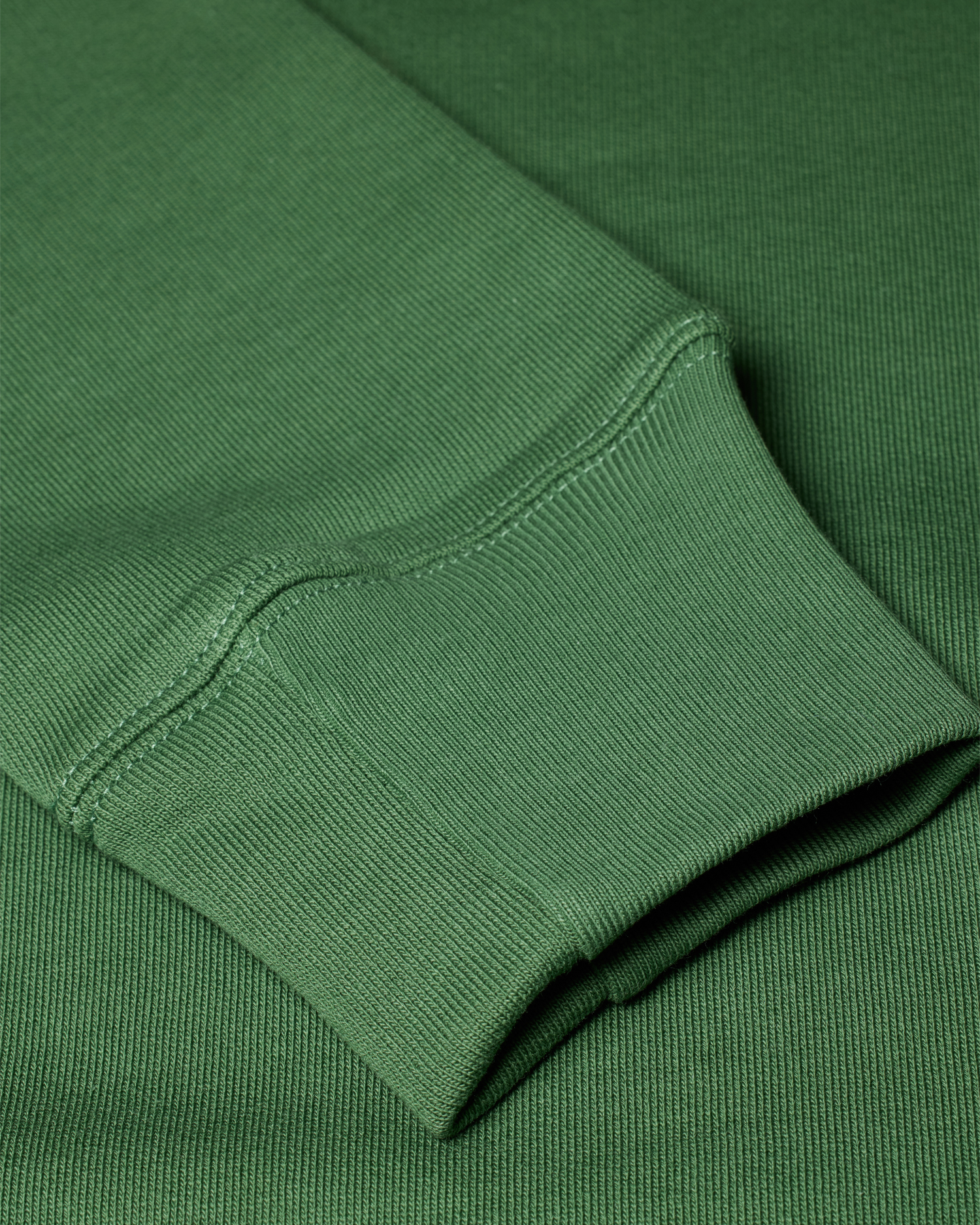 Men's Forest Green Zebra Logo Organic Cotton Sweatshirt