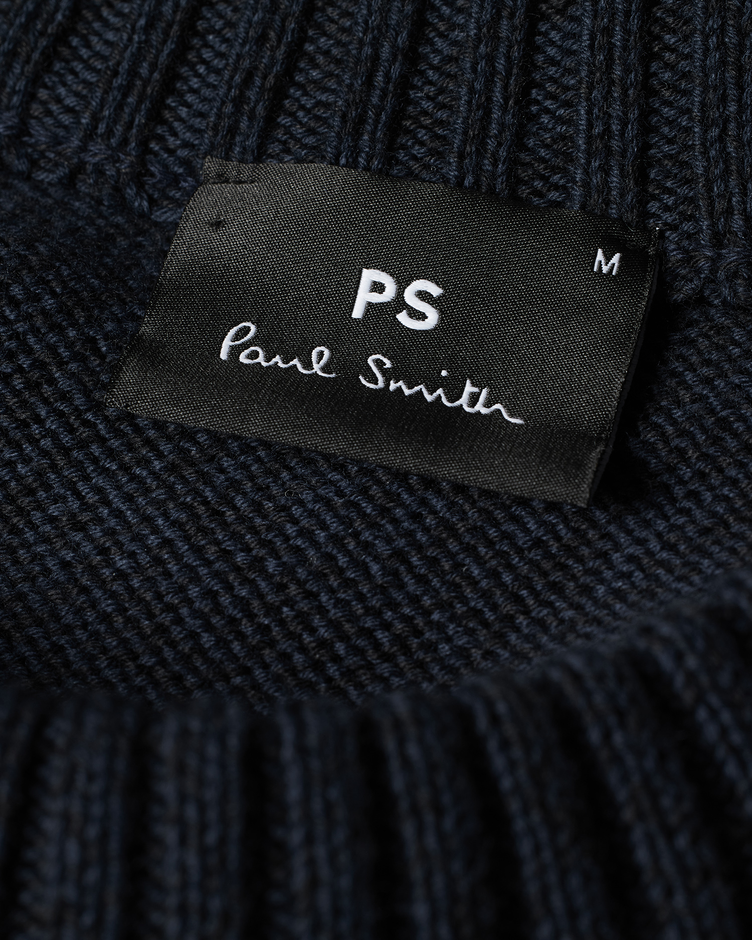 Men's Navy 'Half Tone Floral' Crew Neck Knitted Sweater