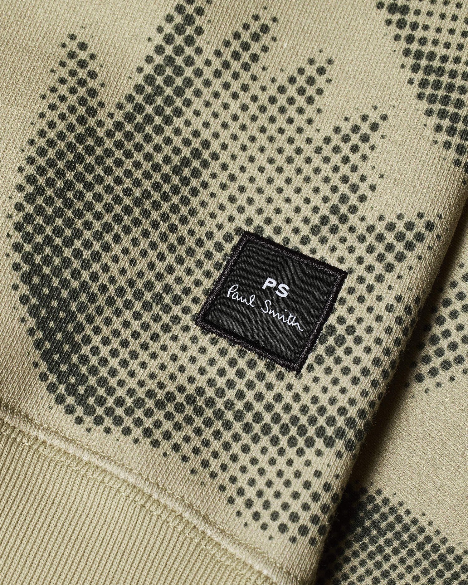 Men's Beige 'Half Tone Floral' Sweatshirt