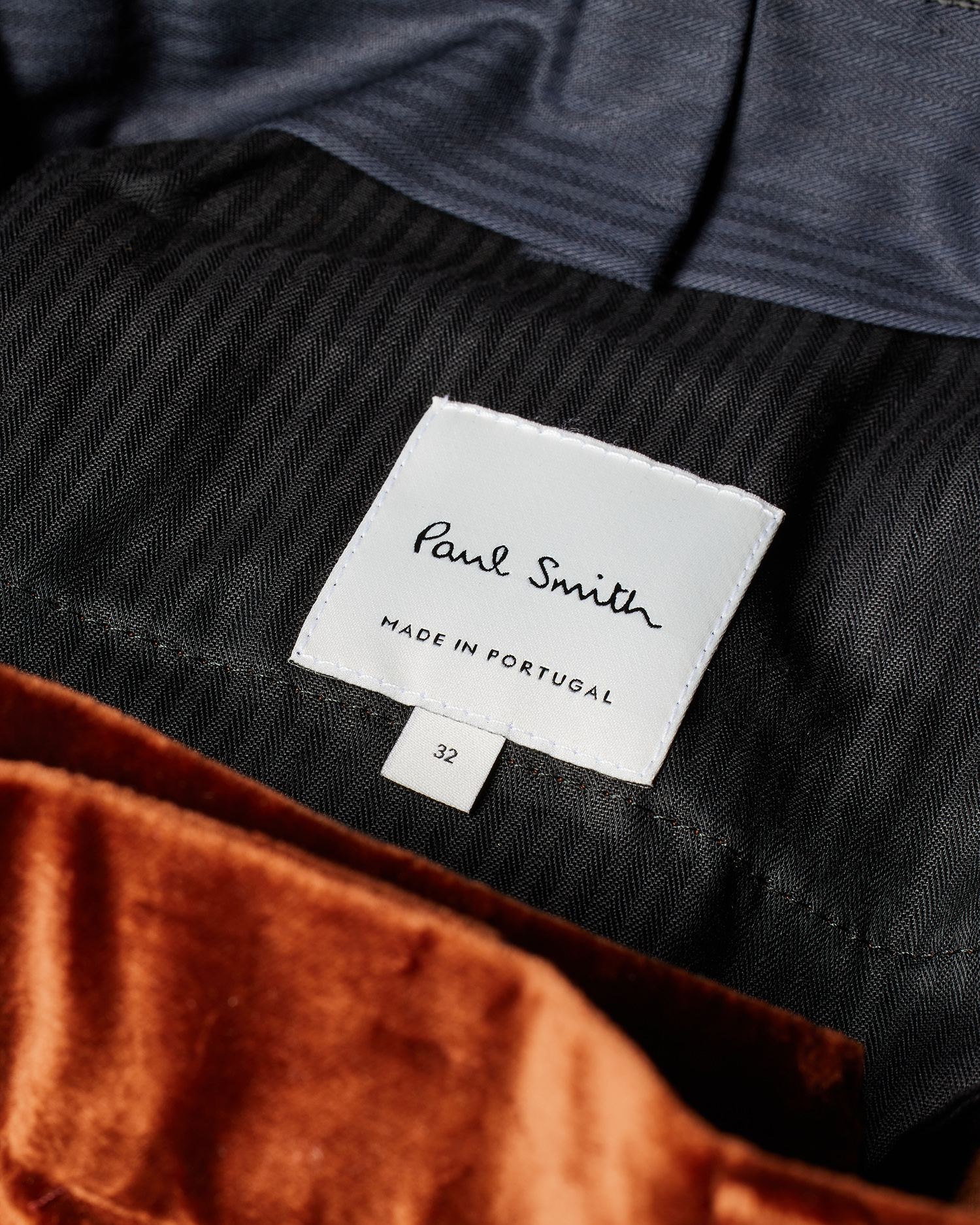 Men's Slim-Fit Brown Velvet Trousers