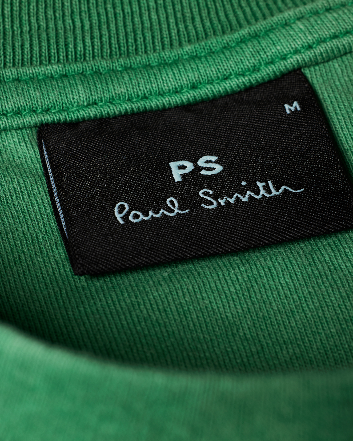 Men's Green Embroidered 'Happy' T-Shirt