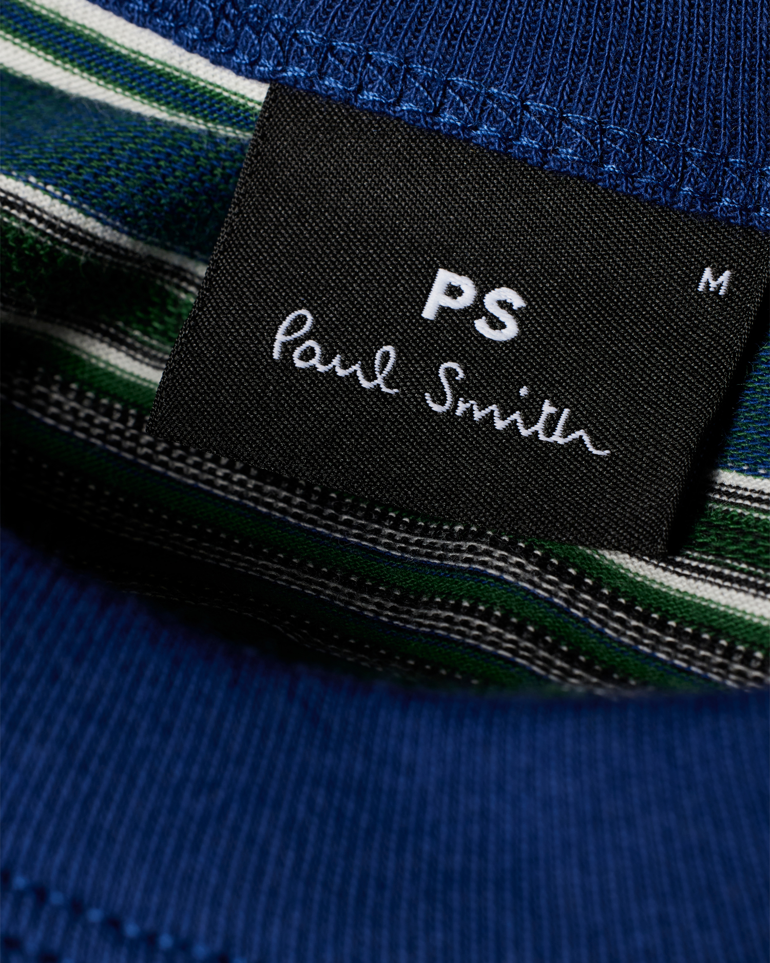 Tシャツ・カットソー Paul Smith SS25 STRIPED T-SHIRT (M2R 220X P22272 79) Men's Green And Blue Stripe Cotton T-Shirt