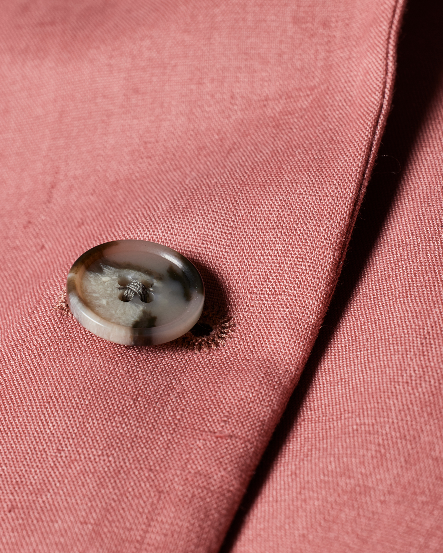Women's Pink Linen Travel Blazer