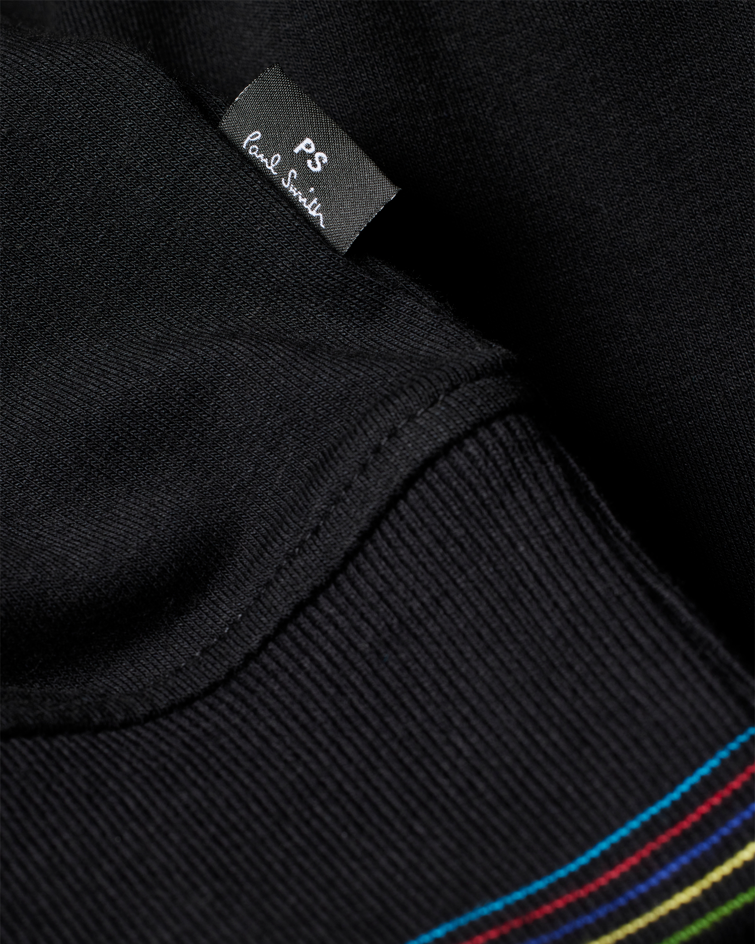 VIP【関税送料無料】希少 Paul Smith Crew Neck Pullover Women's Black Cotton 'Happy' Sweatshirt