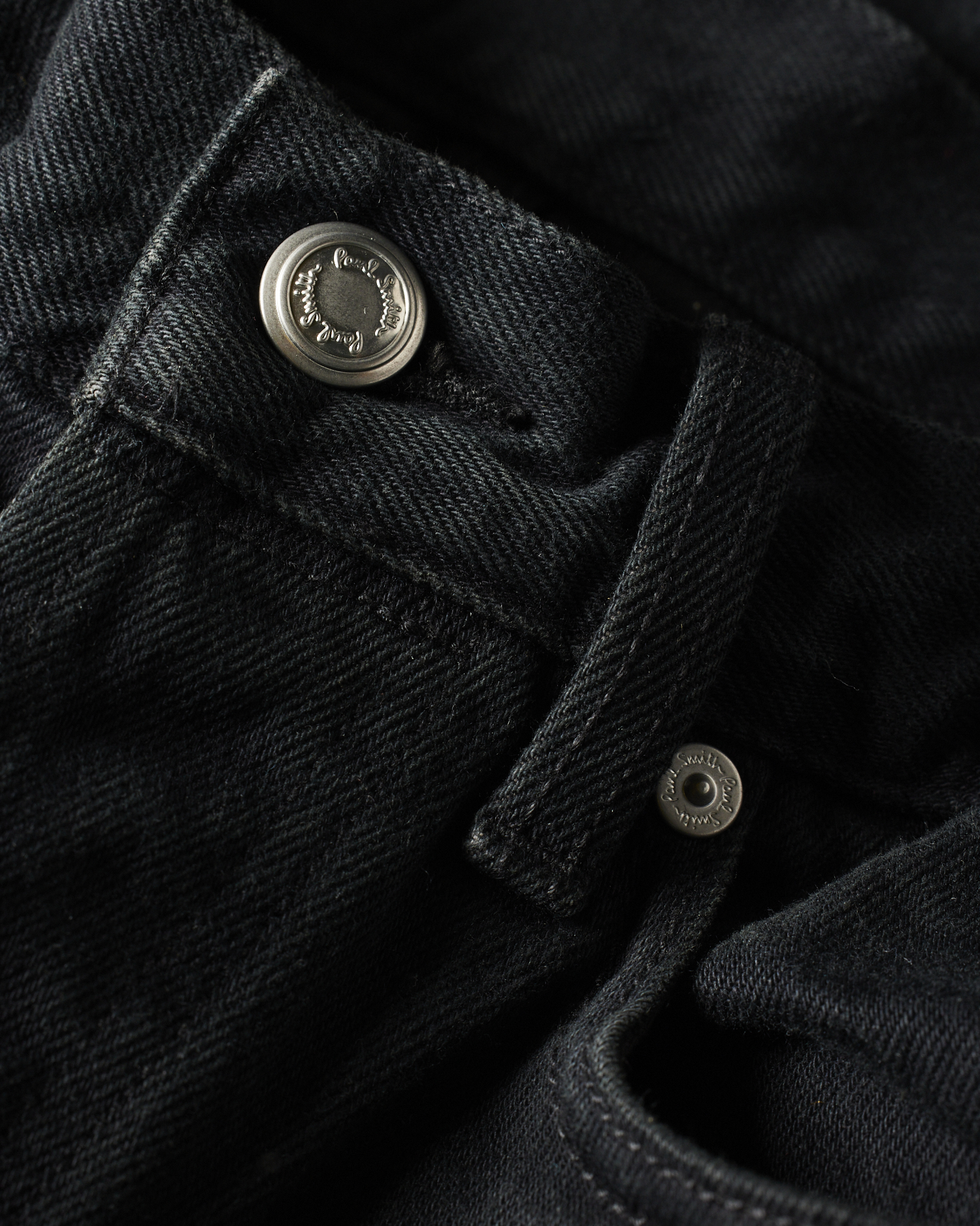 Straight-Fit Black Jeans