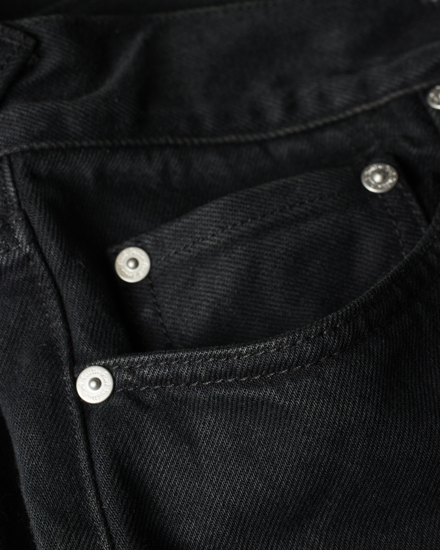 Straight-Fit Black Jeans
