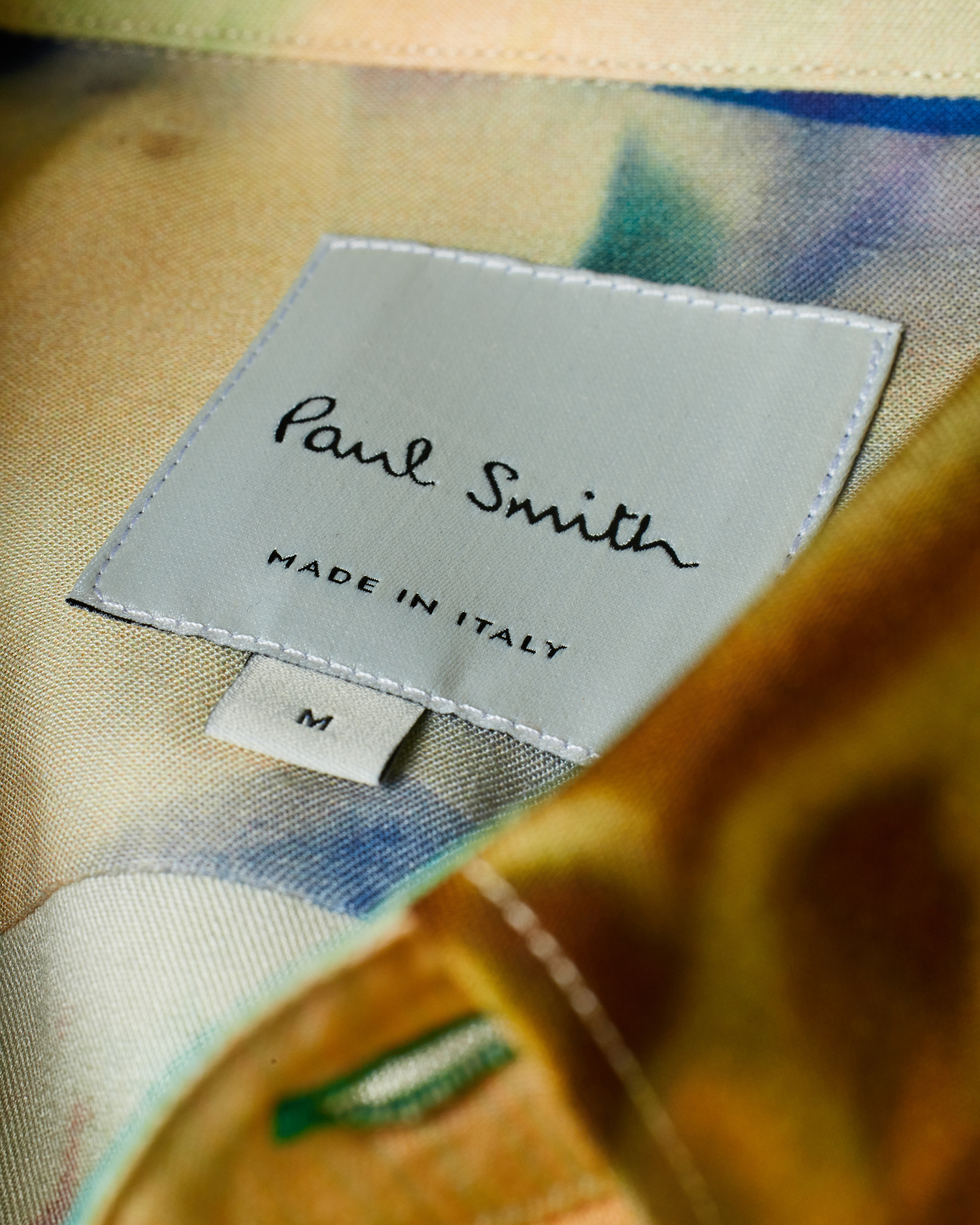 Men's Viscose 'Painted Photograph' Print Shirt