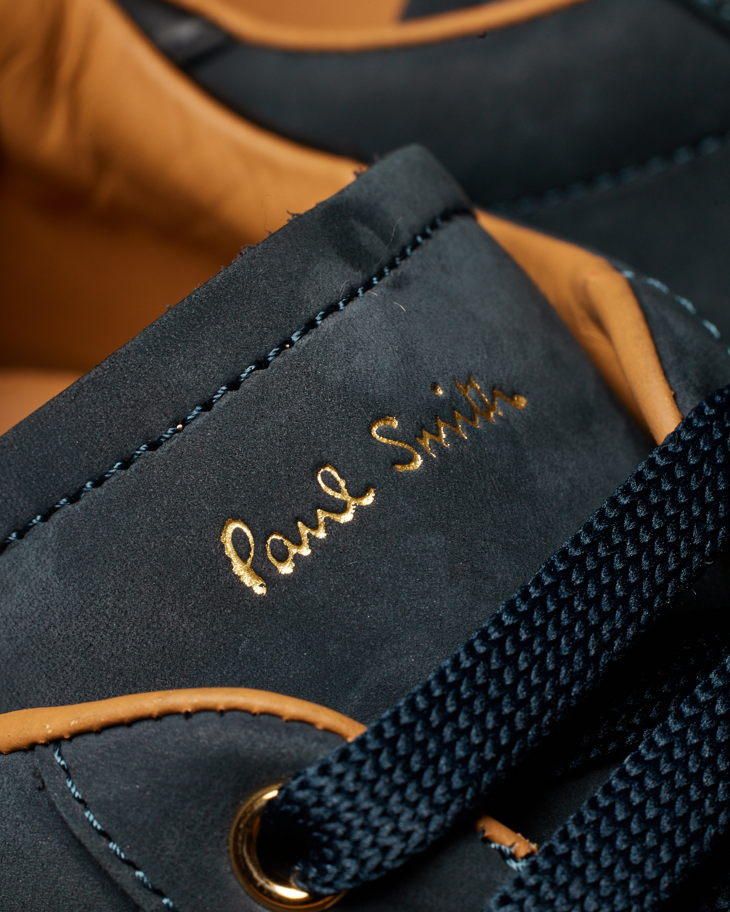 スニーカー Paul Smith SS25 MENS SHOE BANFF (M1S BNF06 PNUB 49) Men's Nubuck Dark Navy 'Banff' Trainers