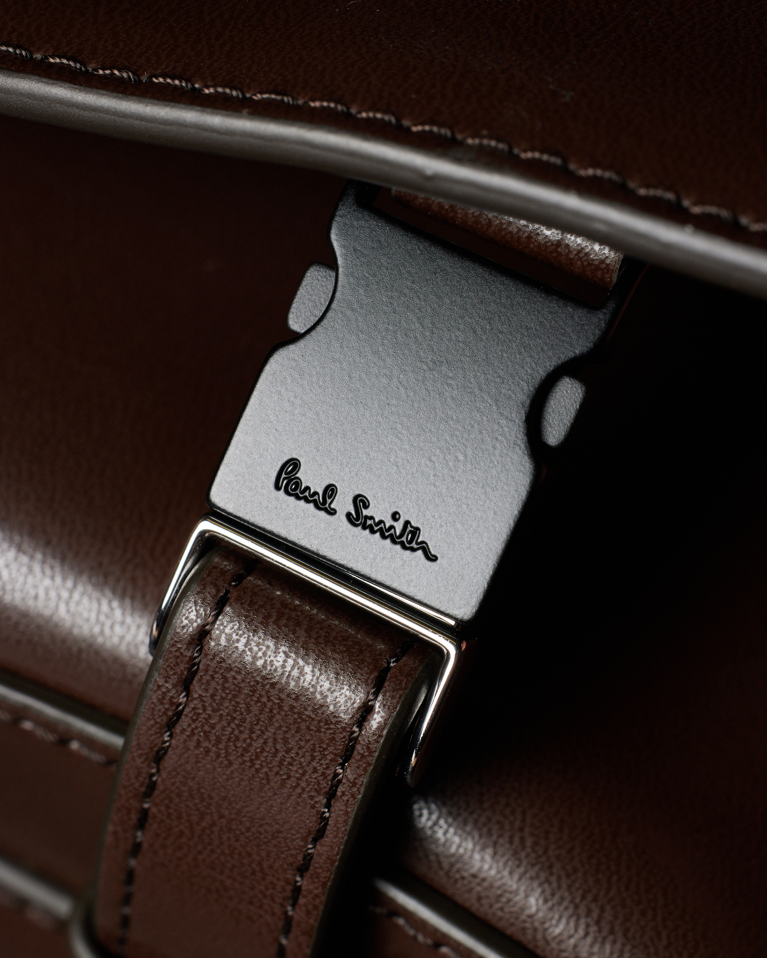 Men's Small Brown Leather Messenger Bag