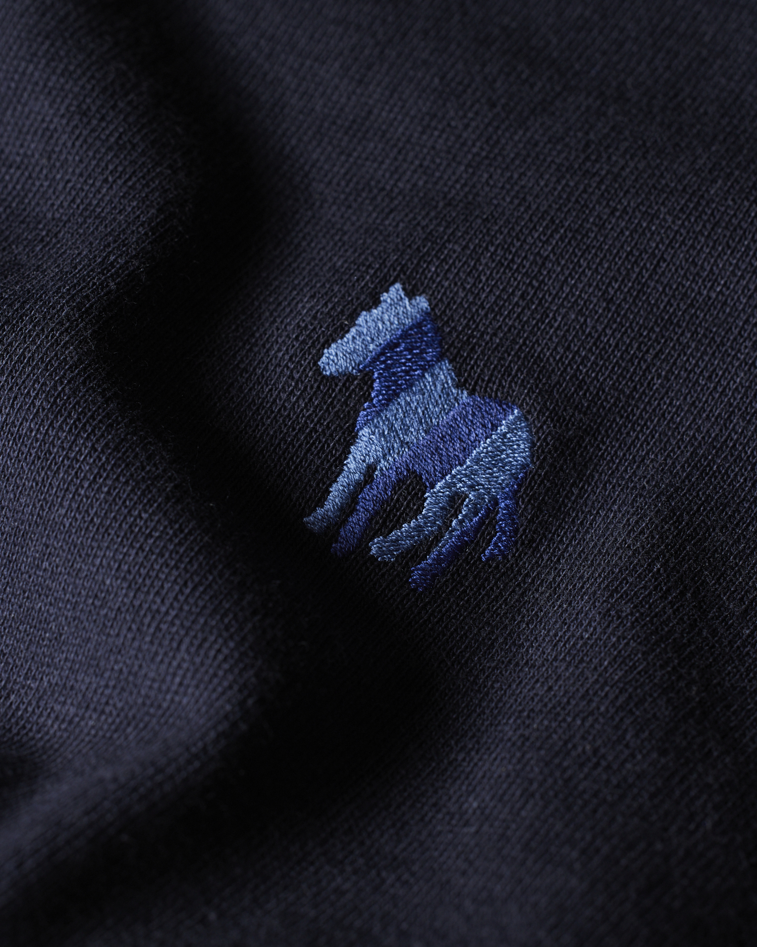Paul Smith｜ (M2R 204ZE PP5111 49) Men's Dark Navy 'Broad Stripe Zebra' T-Shirt