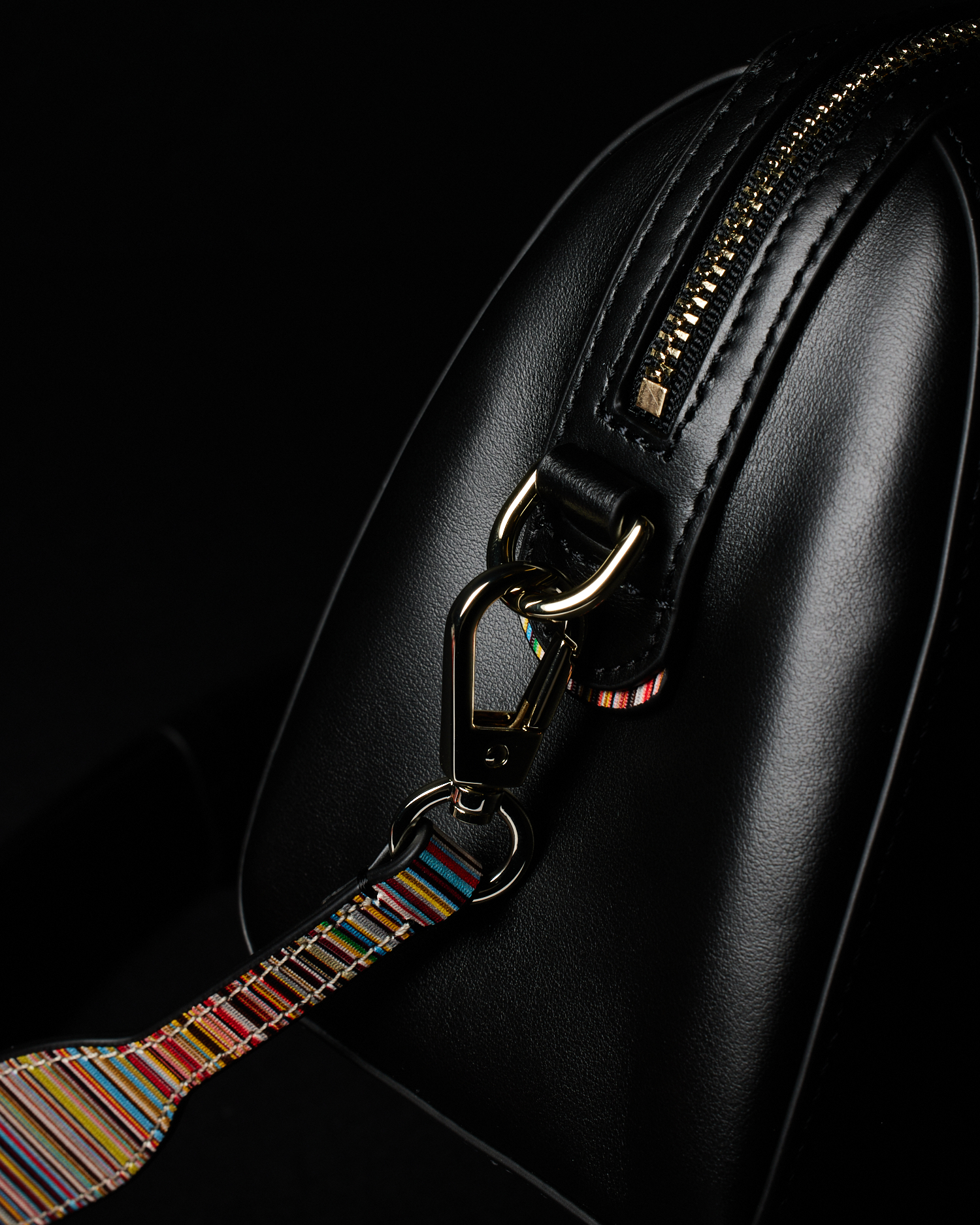 shu_m　　　　　　　　　　　　　　　　　【極厚革】Ｐａｕｌ Ｓｍｉｔｈ Men's Black Leather 'Hansen' Sneakers