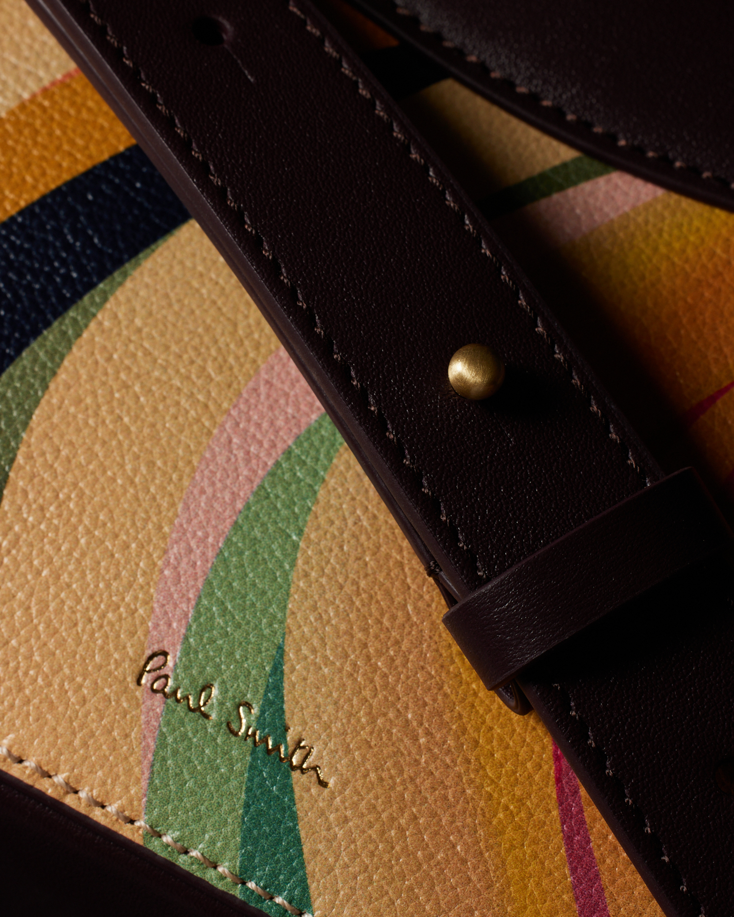 Women's 'Dusky Swirl' Leather Camera Bag