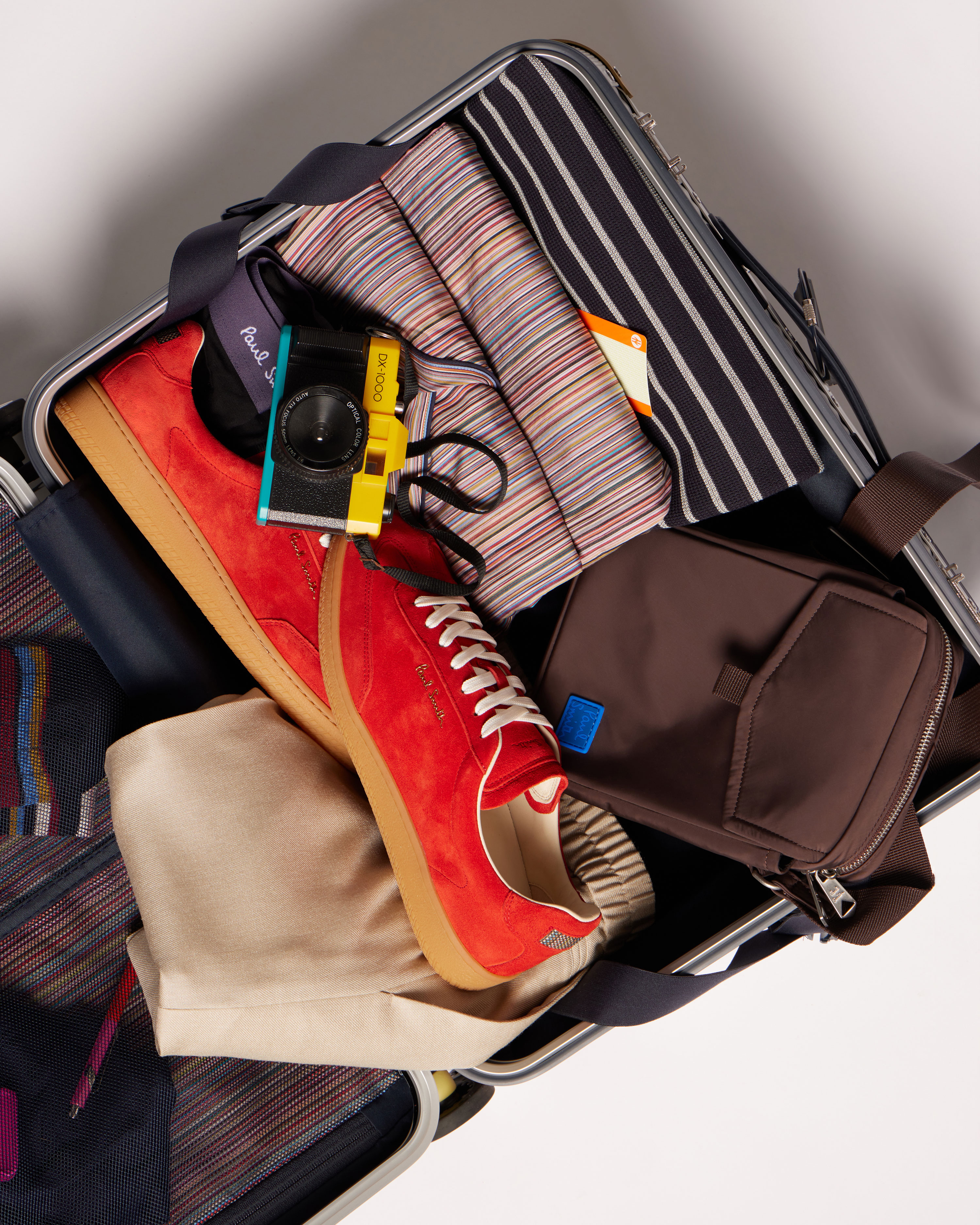 Trousse De Toilette Paul Smith Homme – Panneaux Multicolores, Neuve Sous Emballage