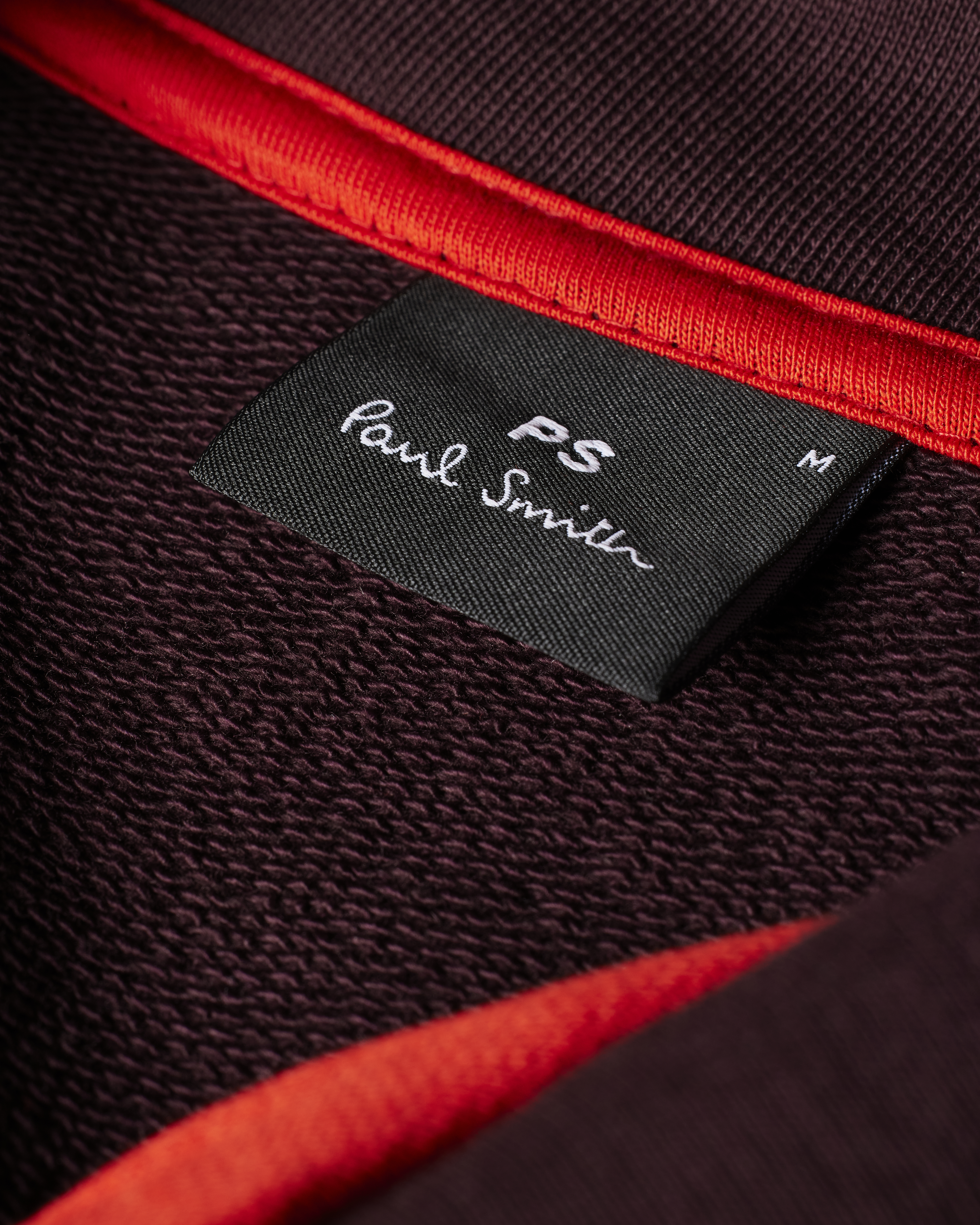 Men's Burgundy Organic Cotton Logo Half-Zip Sweatshirt