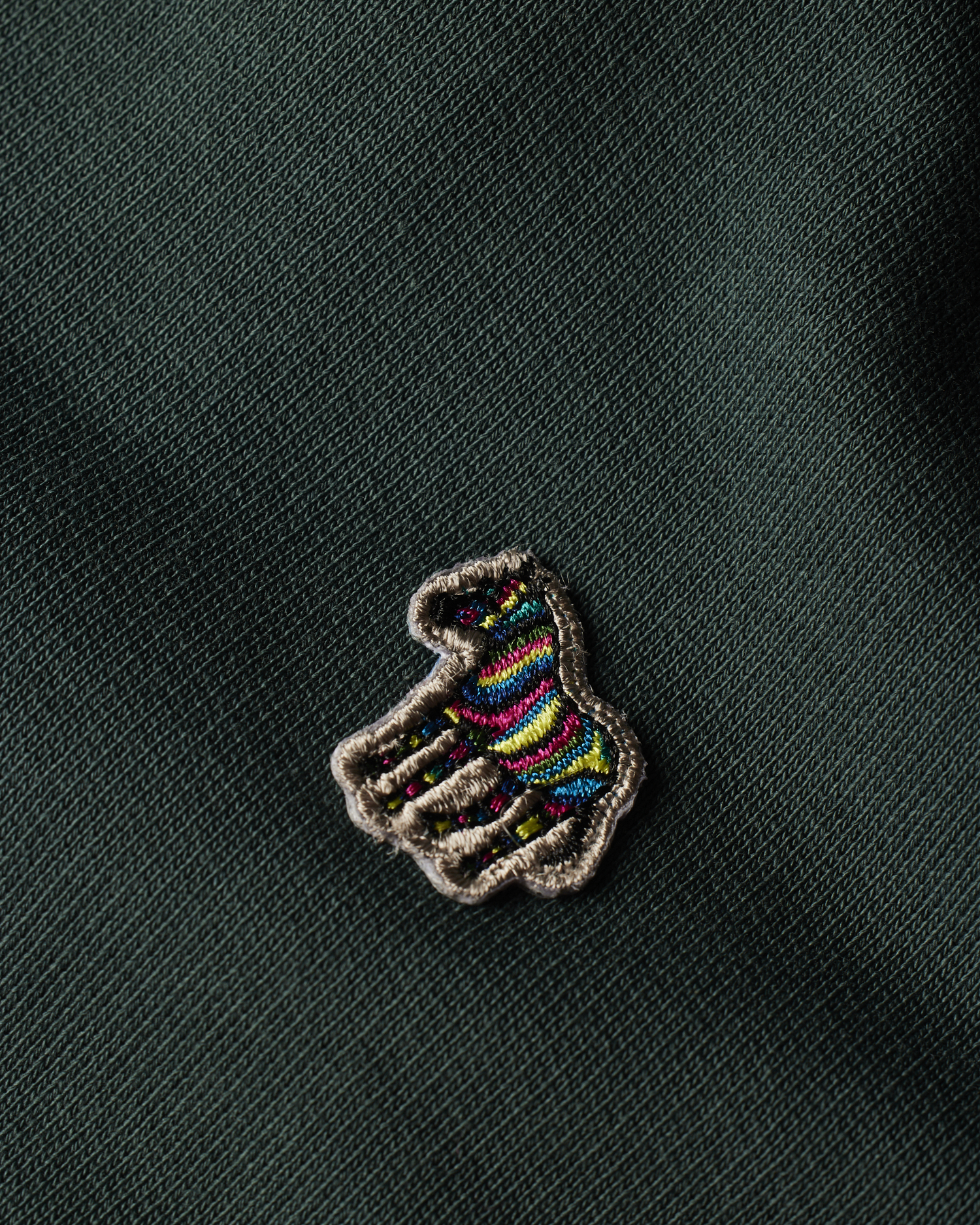 Men's Dark Teal Organic Cotton Logo Half-Zip Sweatshirt