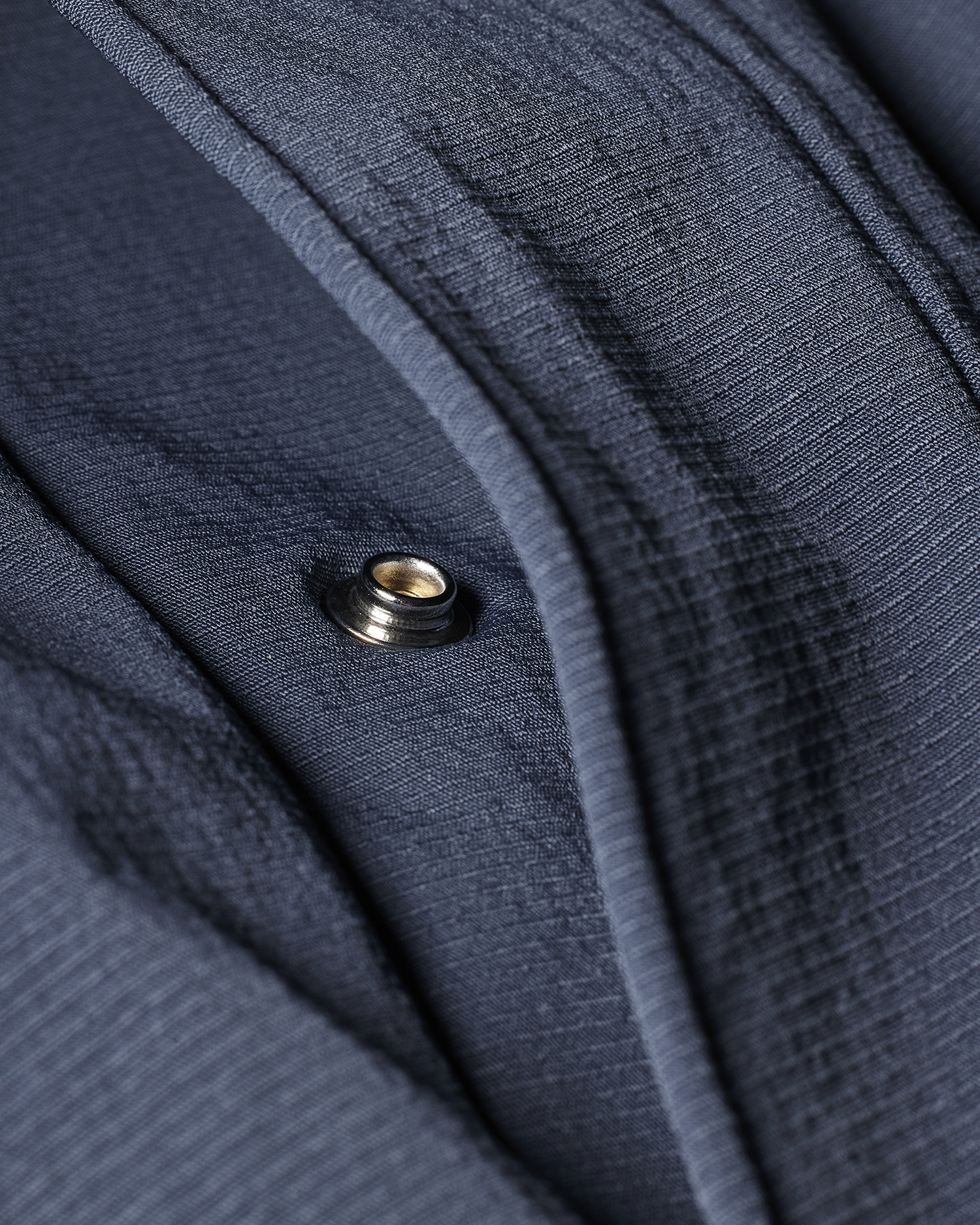 Men's Slate Blue Textured Bomber Jacket