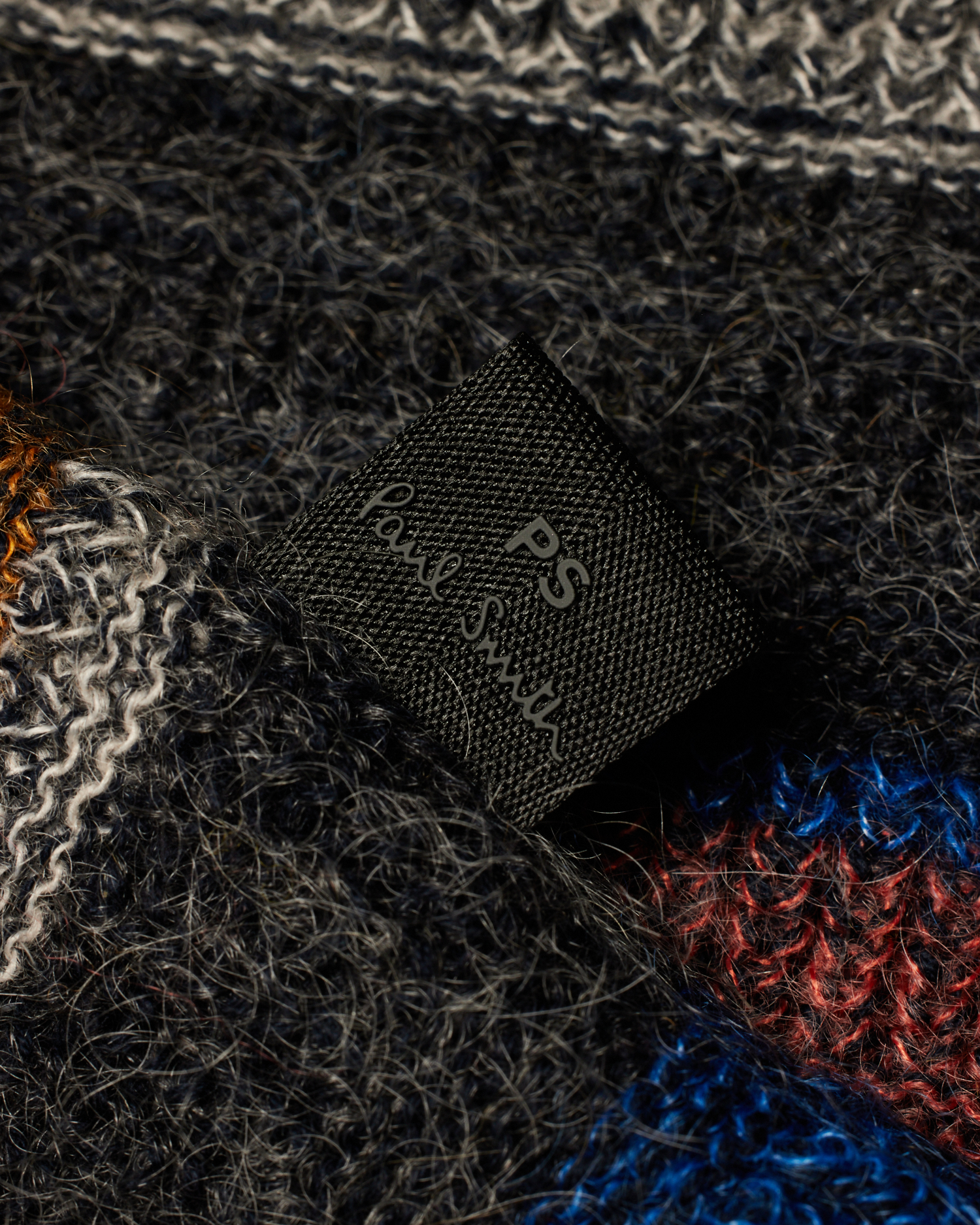 トップス Paul Smith Border Mohair Knit Paul Smith PS Multi-color Knitted Sweater Navy,Multi-Color L